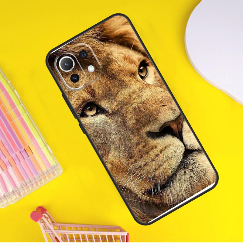 King Of The Jungle Lion Cover For Xiaomi 14 13 Ultra 11T 12T 13T 14T Pro POCO X7 Pro X3 X5 F3 F5 F6 M6 X6 Pro Case
