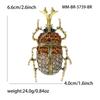 Stylish Rhinestone Unicorn Beetle Brooch for Women Unisex Insect Pin Friend Event Party New Gifts Jewelry Decoration Accessories