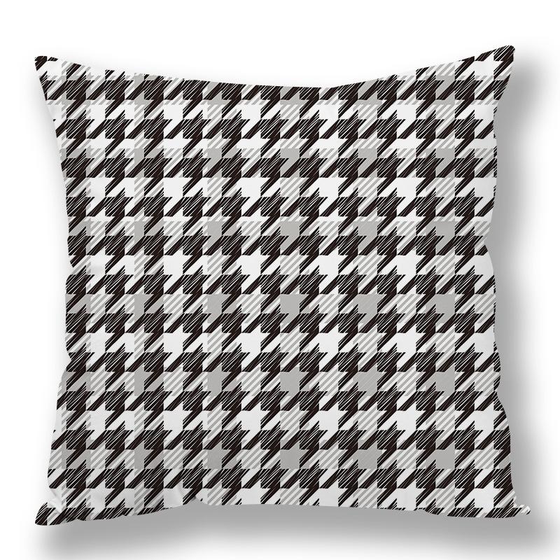 Abstract Houndstooth Geometric Pillow Cover Design Pillow Waist Premium Durable Quality Useful Practical Reliable