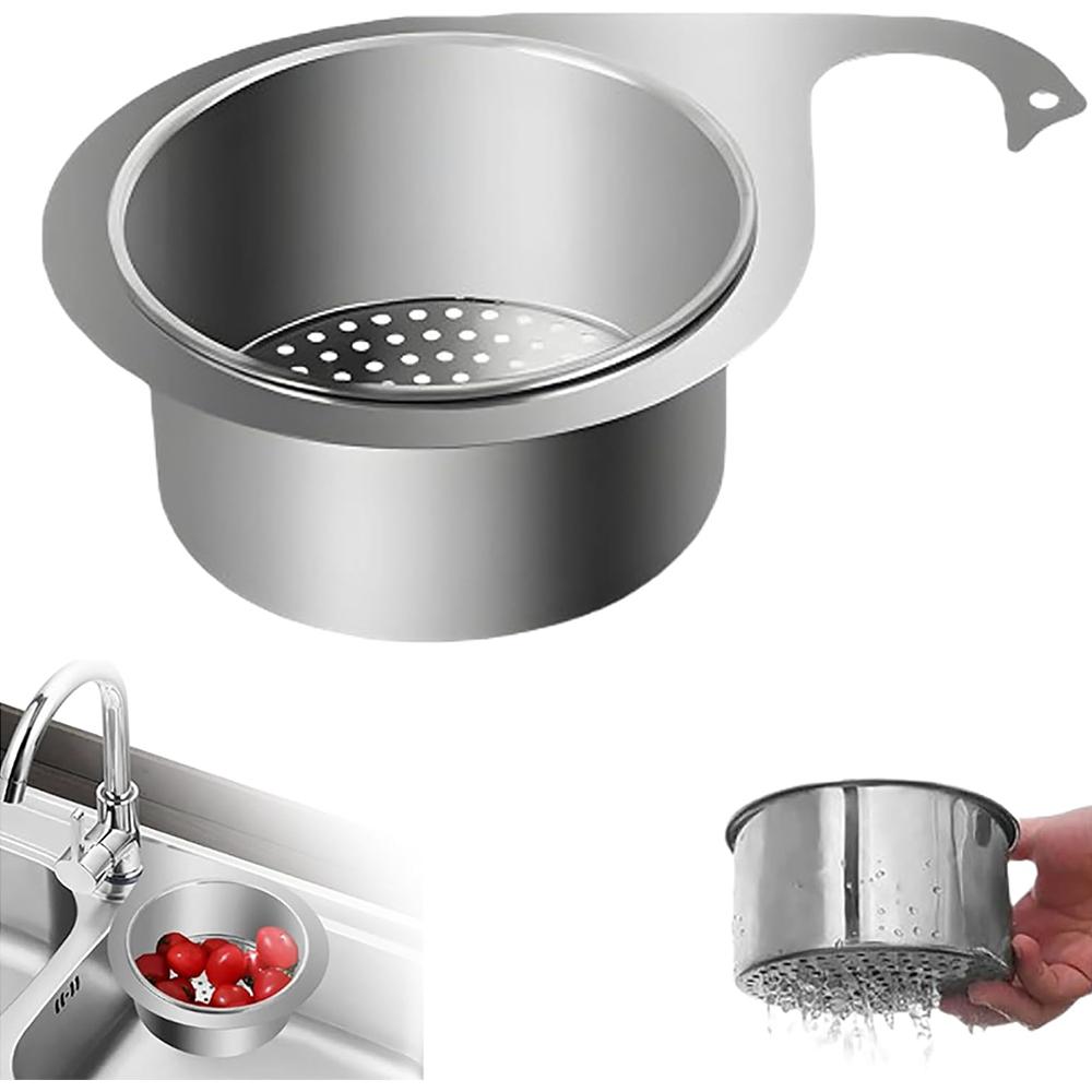 

1X Kitchen Sink Drain Strainer Faucet Hanging Filter Basket For Fruit Vegetable