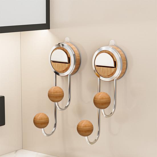 Hook Load-Bearing Non-Slip Wall Hook with Vacuum Suction Cup Reusable Wall Hook for Bathroom Kitchen Porch