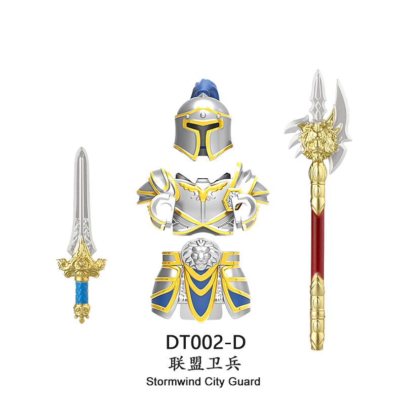 medieval Warcraft Strom Guard Featuring Arthas Accessories Scenes Building Blocks Figures Toy for Children Gifts DT8902 DT8904