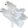 Foam Christmas Tree Ornament Bird Pair Red White Decorations For Garden Glitter Christmas Birds Artificial Foam