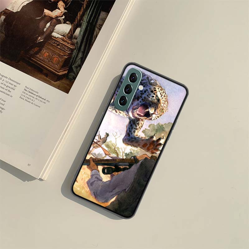 Hunting Wild Animals Phone Case for Samsung A54 A14 A24 A34 A17 A37 A57 A55 A35 A25 A15 A07 A05S A04S A12 A22 A32 A52S A72 Galax