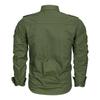 European & American Men's Military Style Cotton Long-Sleeve Shirt for Spring & Autumn