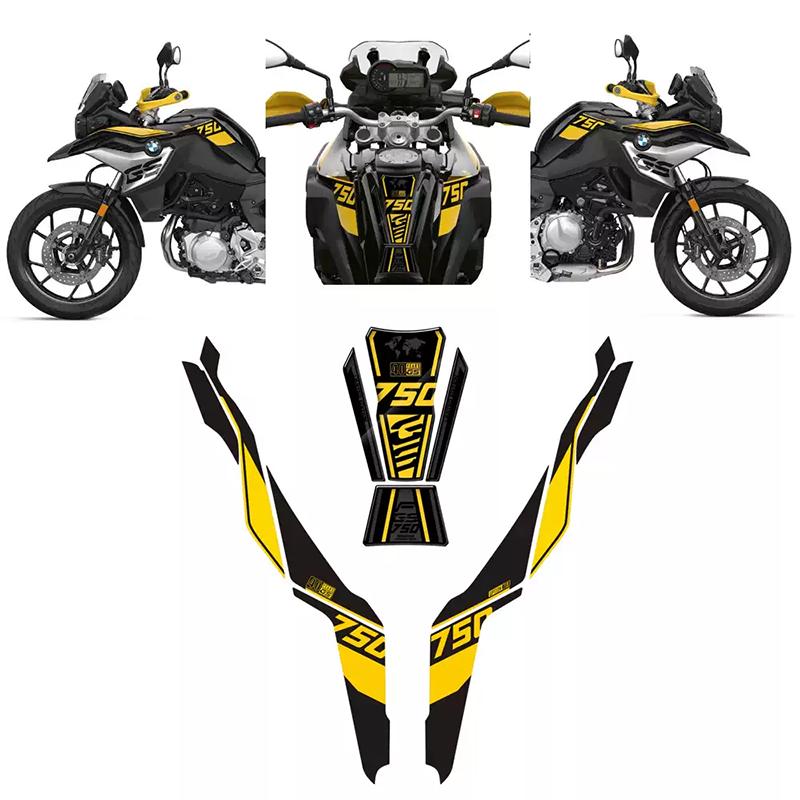 Applicable to BMW F750GS, F850GS 18-22 models. 40th Anniversary stickers, decals for fuel tank, and fishbone decals.