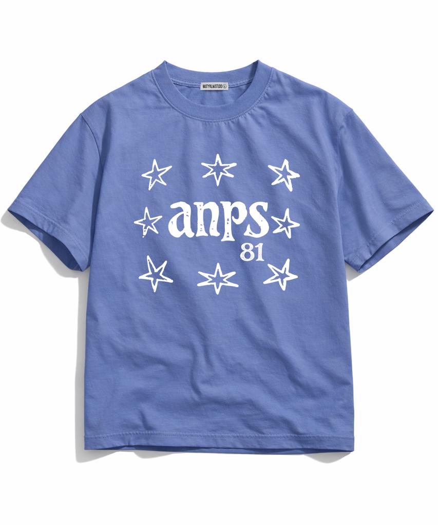 NP STUDIO Anp Star Oversized Short Sleeve T-Shirt [ Dust Blue ]