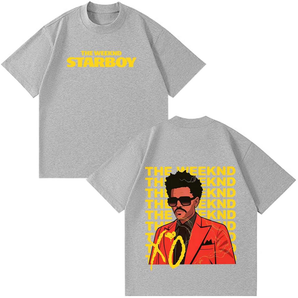 2026 Summer Hot Sale Rapper The Weeknd Music Album Cover T Shirts Men Women Fashion Hip Hop T Shirt Trendy Streetwear for Daily Looks