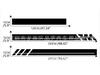 X287 Door Side Skirt Stripe Car Sticker for VW Transporter T4 T5 T6 Van