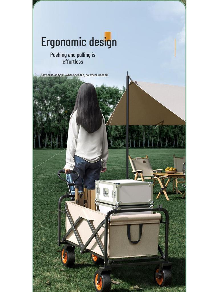 Tragbarer Falt-Campingwagen für Outdoor-Picknick- und Camping-Abenteuer
