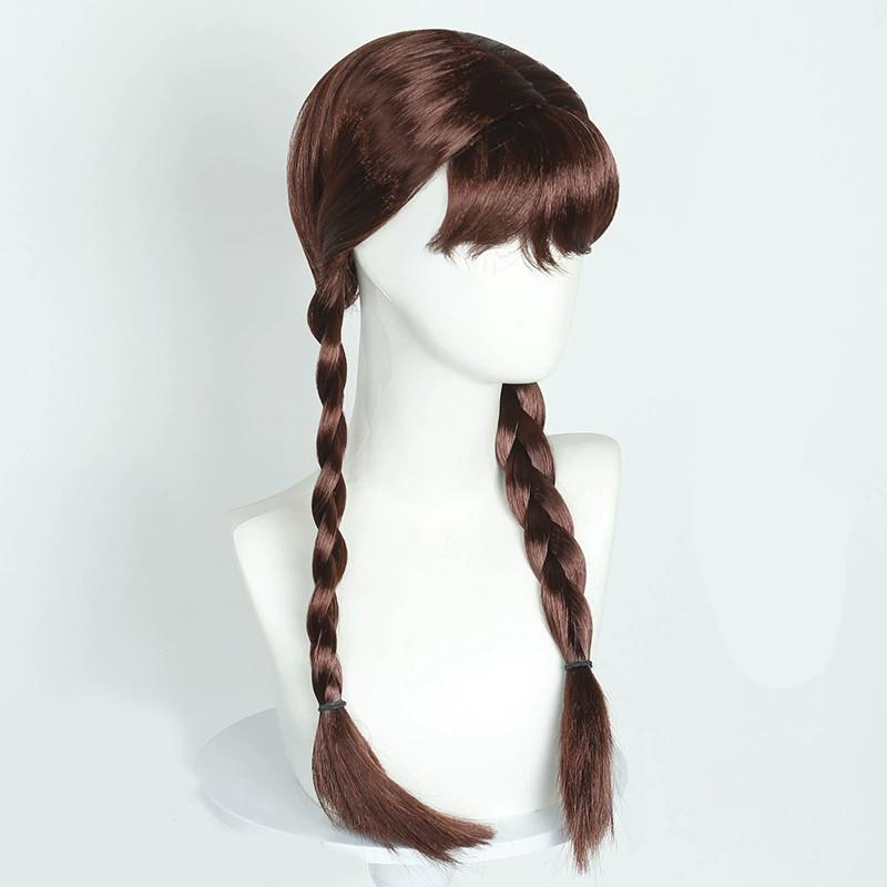 Wednesday Agnes Demille Cosplay Wig With Double Braid Hightemperature Silk For Cos Anime Fans