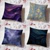 Starry Nebula Texture Cushion Cover Premium Comfort Reversible Pillow Cove Two in One Design for Any Room  Car Interior