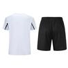 Under Armour Loose Striped Pullover Short Sleeve Shorts Casual Sports Set Unisex sets 24500504-100+23500203-001