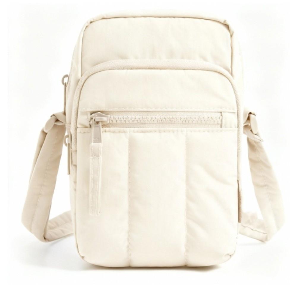 Fashion Nylon Phone Bag Lightweight Square Shoulder Bag Large Capacity Multi-pocket Travel Wallet for Women
