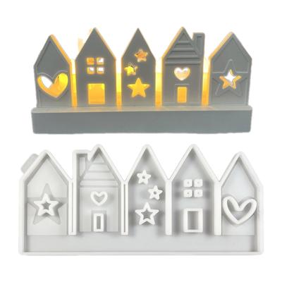 Unique House Decorations Crafting Mold Multifunctional House Shaped Candle and Soap Resin Moulds for Artistic Creation