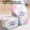 Press & Seal No-Pump Vacuum Storage Bags Space Saving Clothing Organizer Bag  Travel Moving Packing