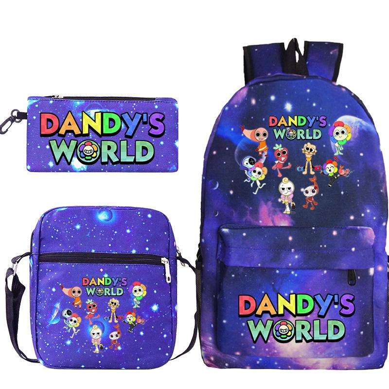 New Dandy's World Game Merchandise Cartoon Print Children's Backpack Cross-border Large-capacity Student Schoolbag