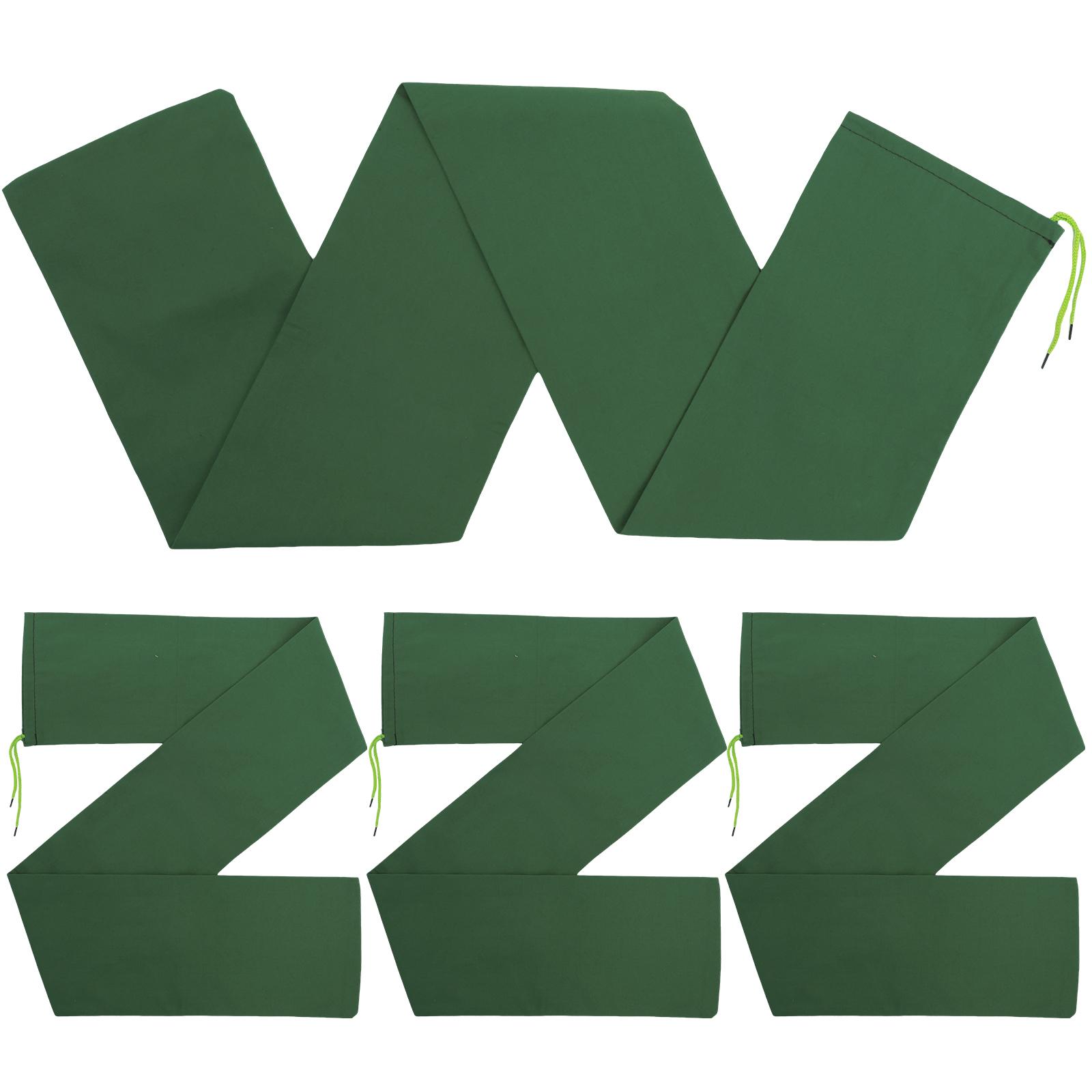 

4 шт. Многоразовые длинные холщовые мешки с песком большой вместимости для защиты от наводнений, мешки с песком с эластичной лентой, барьер от дождевой воды, мешок с песком от наводнений 19x120cm