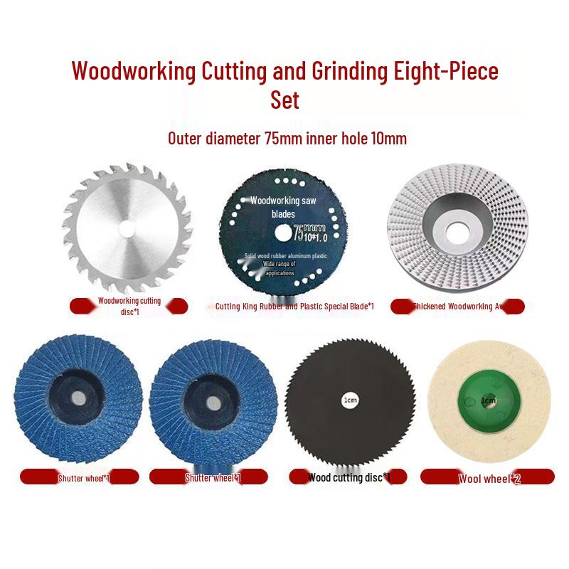 Mini 76mm (3") Angle Grinder Blade: Metal Grinding & Polishing Disc, Cutting Wheel 10mm Arbor.