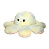 Cute Tie-dyed Rabbit Fur Flipped Octopus Plush Toy Face-changing Expression Octopus Octopus Doll Throw Pillow Pillow
