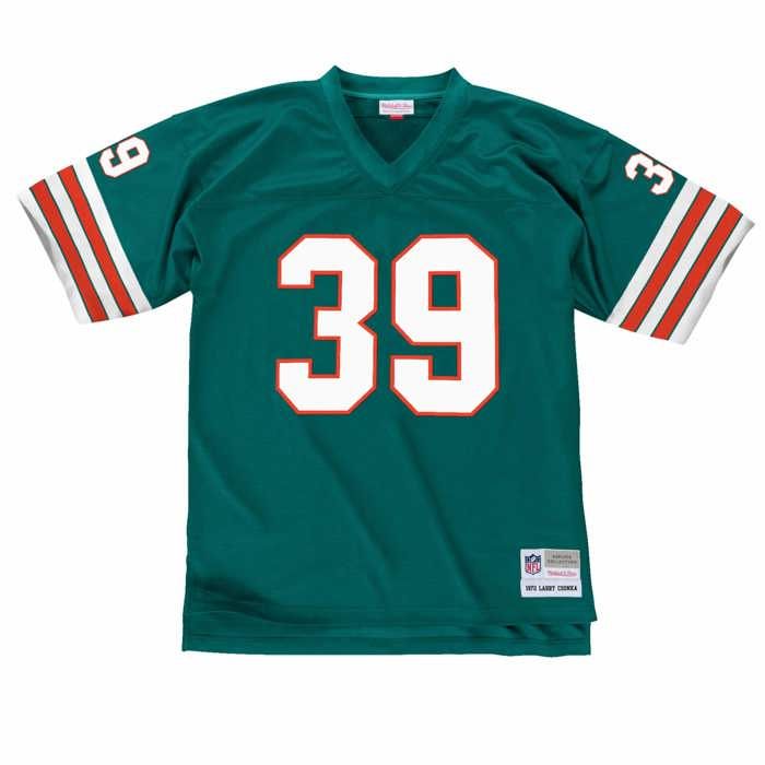 Maillot NFL - MITCHELL & NESS - Miami Dolphins 1972 - Larry Csonka - 100% polyester - Manches courtes