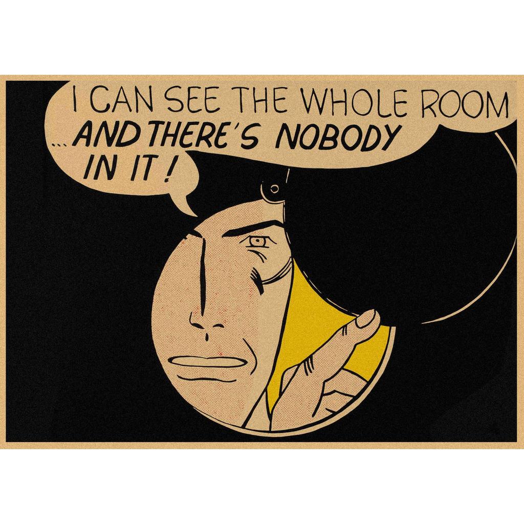 Roy Lichtenstein Pop Art Retro Kraftový plakát pro bar nebo kavárnu Nástěnná dekorace 357