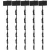 Black Snack Hanging Strips with Clips Display Hanger Clips Display Cabinets Hook Holder Merchandise Strip Snack Sealing Supplies