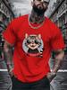 Vintage Cat Cotton T Shirt Harajuku Y2k Fashion Streetwear Shortsleev Summer Clothes For Unisex Unisex Cat Mom Gift Cat Dad Outfit