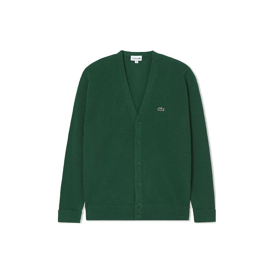 LACOSTE Knitwear Men`s Green 132 V-neck