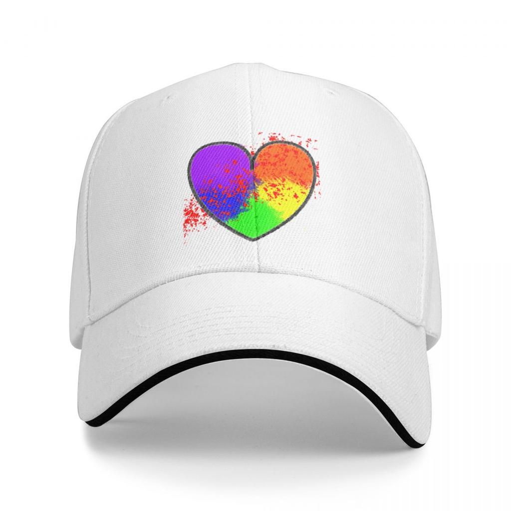 Scarlet Rainbow Heart Baseball Cap Trucker Hat Hip Hop Horse Hat Women'S Beach Outlet Unisex'S