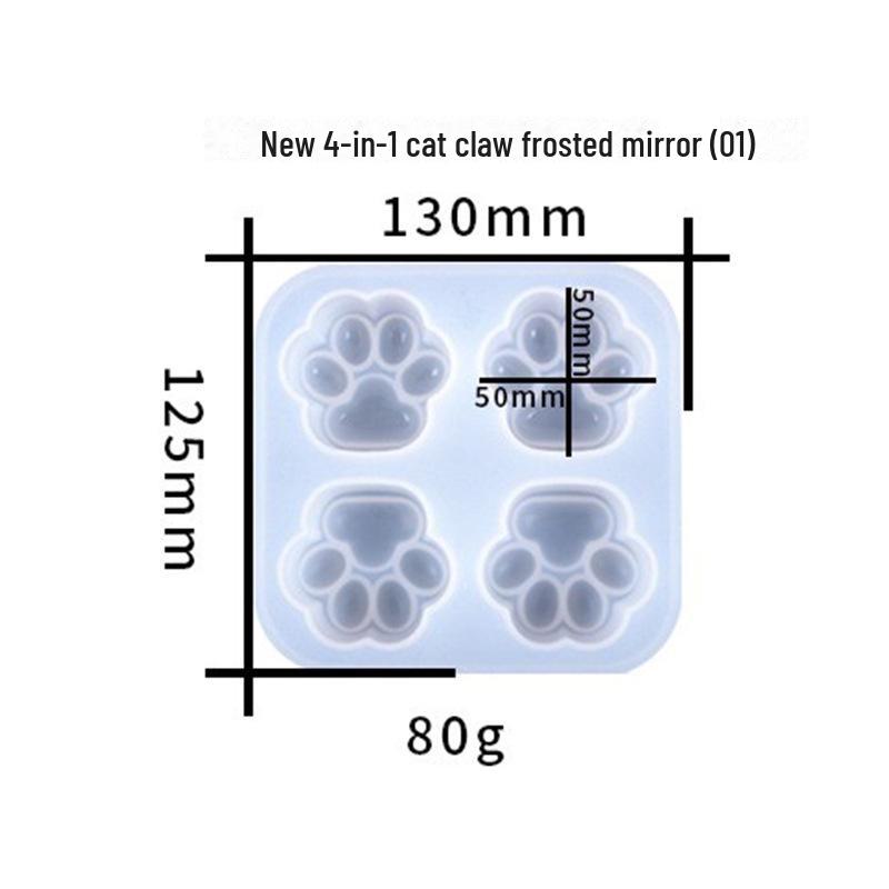 DIY Pazur kota silikonowa forma do robienia kolczyków i breloków