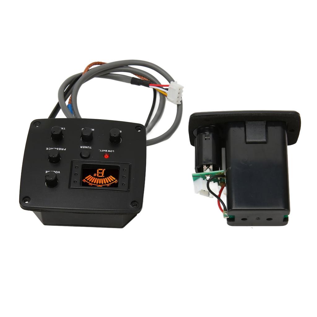 Acoustic Guitar Pickups Professional 3 Band Equalizer LCD Tuner Portable Guitar Pickup for Home