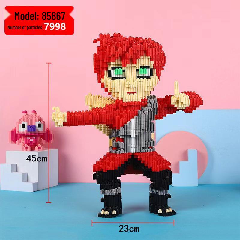 Girls' Compatible Lego: Violent Bear Building Block Series - Educational Micro-Block Interlocking Toys & Gifts