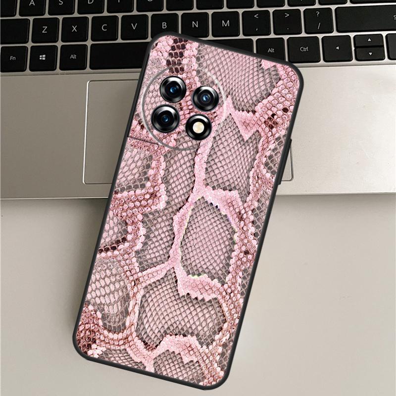 Snake Skin Print Case For OnePlus Nord 5 CE 3 4 Lite N20 N30 OnePlus 15R 13R 12R 13T 10T 10 Pro 11 12 13 Cover
