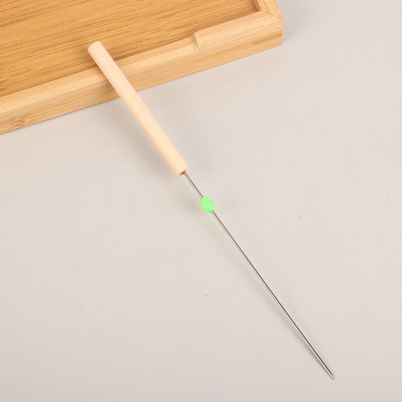 1 Stück 22,5 cm Wurmköder-Nadelbohrer Haken-Nadel ohne Entkommen Schnelle Erdwurm-Haken-Nadel Stifte Hohle Gasnadel Angelwerkzeug