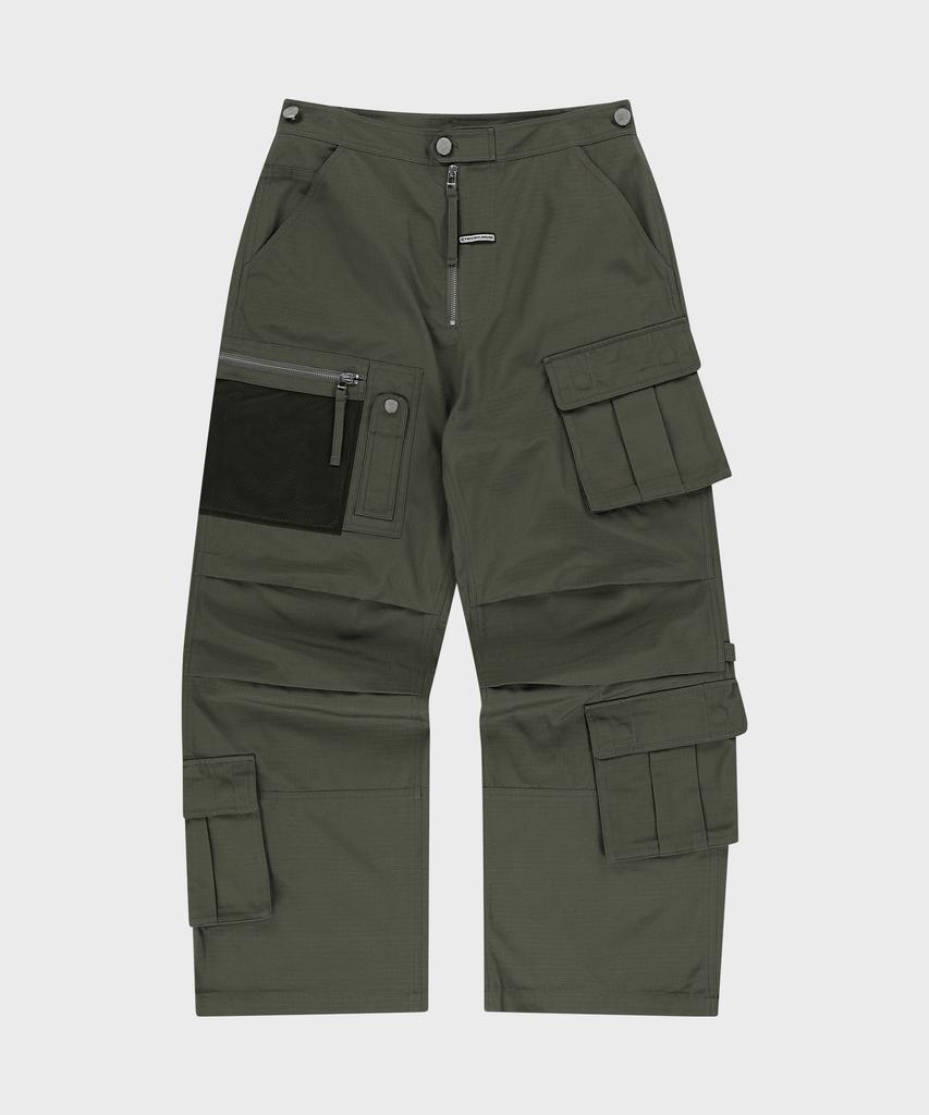 THEVINYLHOUSE Military Cargo Pants Khaki