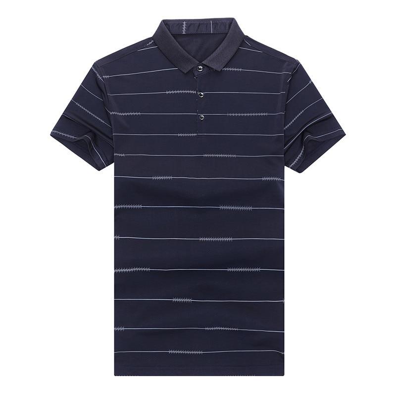 New Polo Shirt Striped Short Sleeve Summer Cool Shirt Streetwear Fashion Male Polo Shirt Men Tops