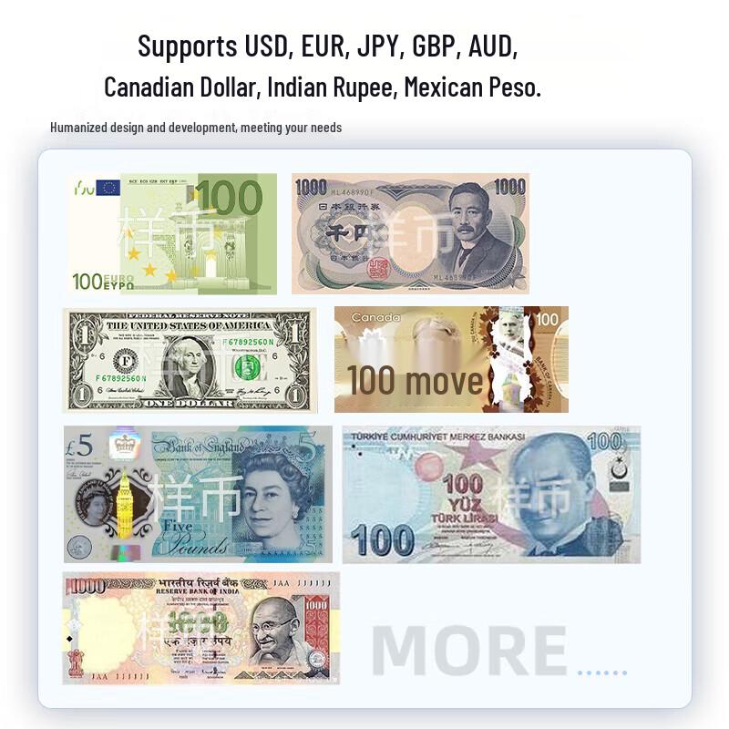 Weirong WR-M998 Multi-Currency Banknote Counter and Sorter CN plug (adapter included)
