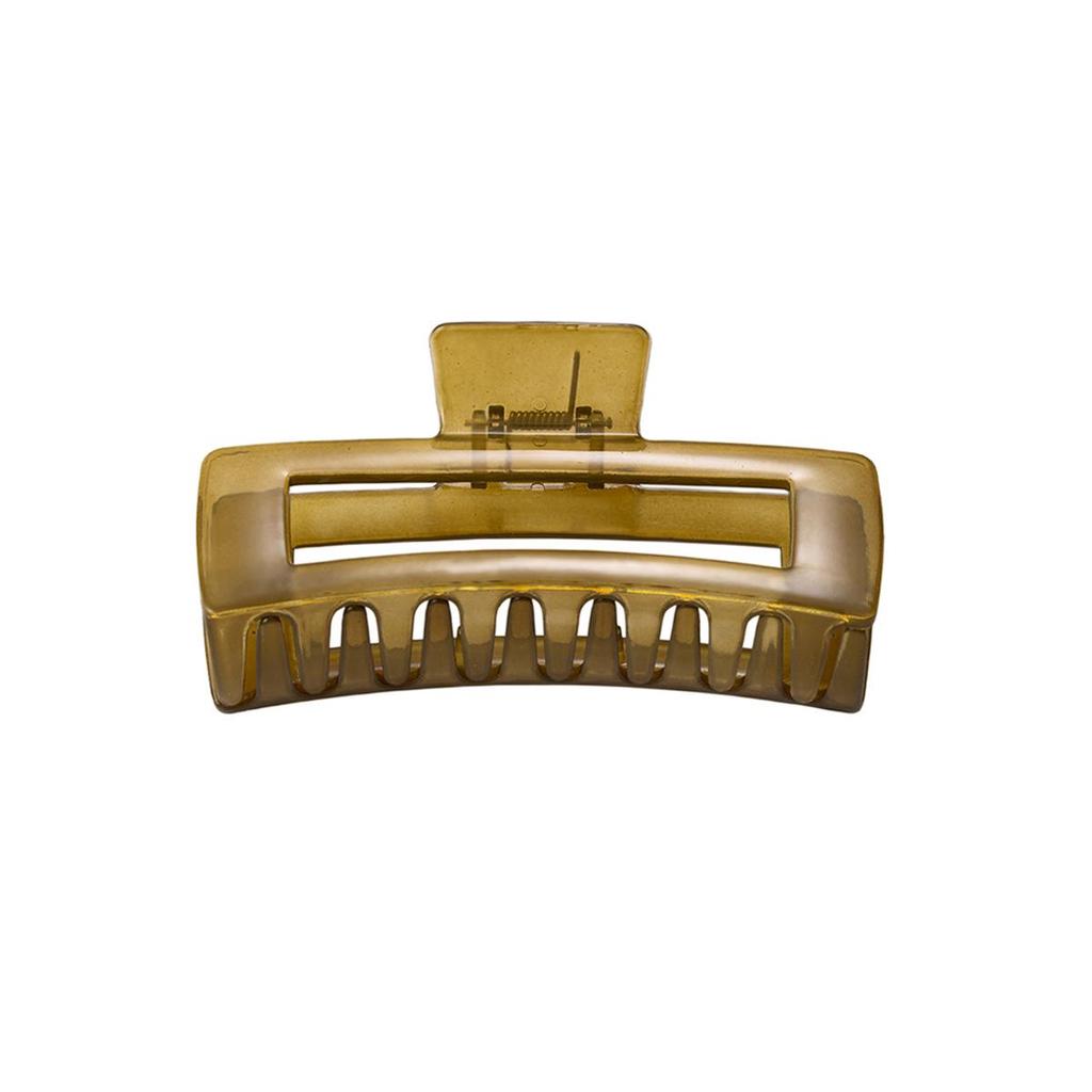 Korean Style XL Hollow Square Shark Claw Hair Clip for Women's Buns