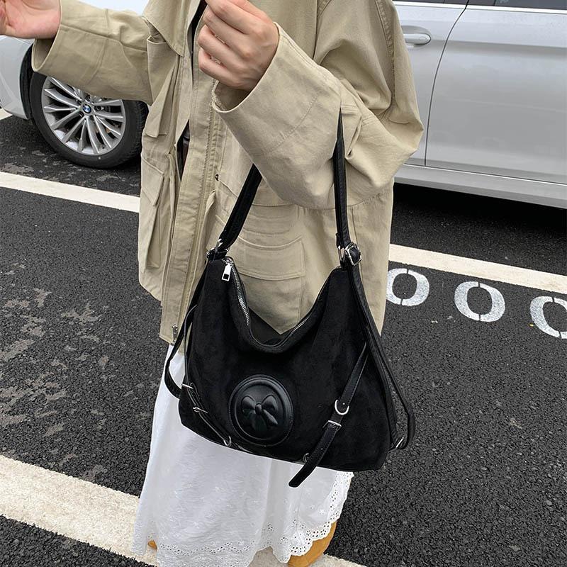 Casual Soft Surface Large-capacity Bag New Women's Bag Autumn and Winter Versatile Shoulder Bag Commuter Double Back Bag