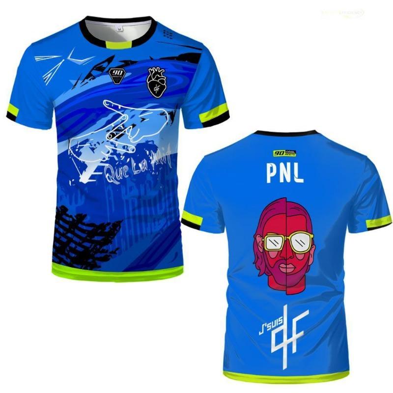 Maglia Stampata PNL J'suis QLF da 90 Minuti per Uomo e Donna Maglietta da Allenamento Calcio Manica Corta per Giovani Abbigliamento per Adulti e Bambini