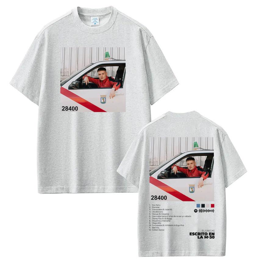 Rapper Grecas Tour Album Print Tshirts Men Women Fashion Luxury Tshirt Casual Short Sleeve Cotton High Quality Tee Shirts