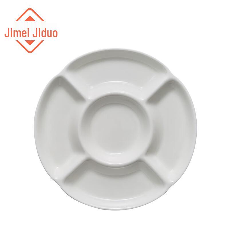 12-Zoll Fünf-Fächer Weiße Keramikplatte