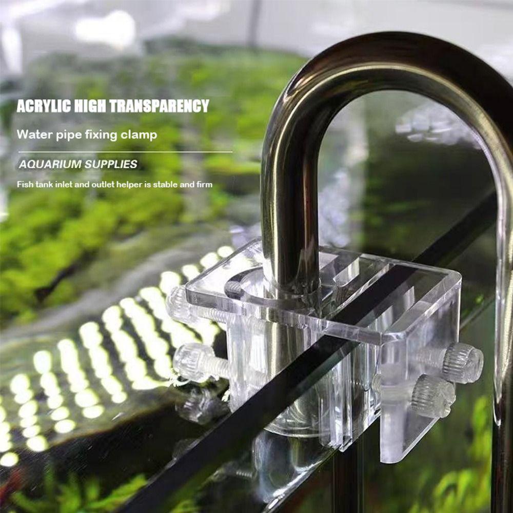Easy To Install Hose Bracket Acrylic Material Aquarium Clip Holder  Fish Tank Accessories