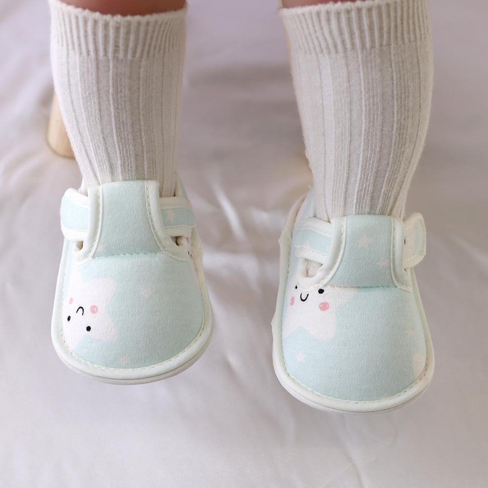 Newborn 2024Spring New Soft Sole Baby Shoes Prewalker Flat Soles Baby Cloth Shoes Fashionable Cute Single Shoes Flats Kids Shoes