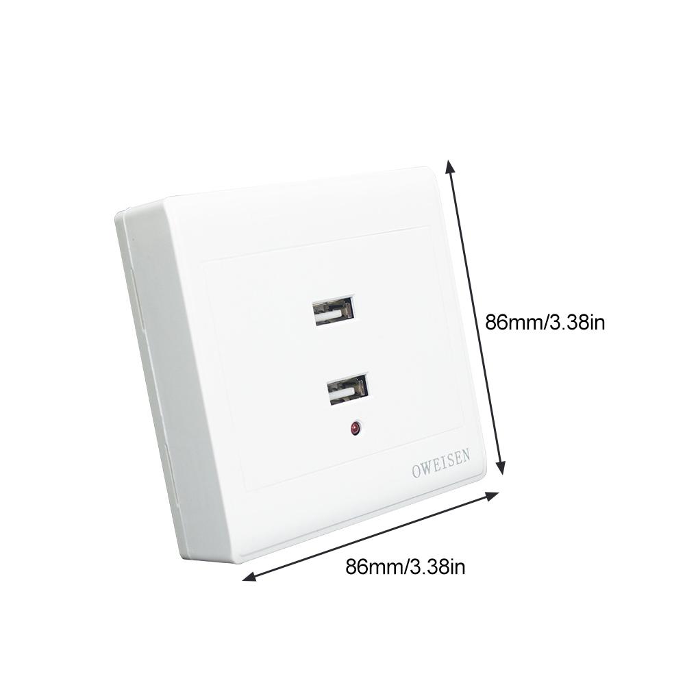 220V to 5V USB Wall Outlet Socket Tamper-Resistant Receptacles Plug Power Outlet with 2/4 USB Ports Electrical USB Socket