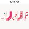 5 Pairs of Fashionable Mid Calf Socks for Women In Spring and Autumn