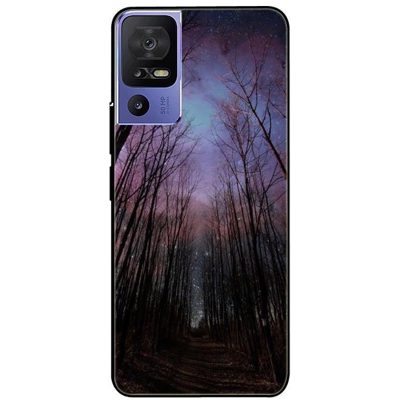 For TCL 40 SE Case 2023 Soft Silicone Protective Black Tiger Lion Funda Coque for TCL 40SE Covers TPU Bumper for TCL40se Paras