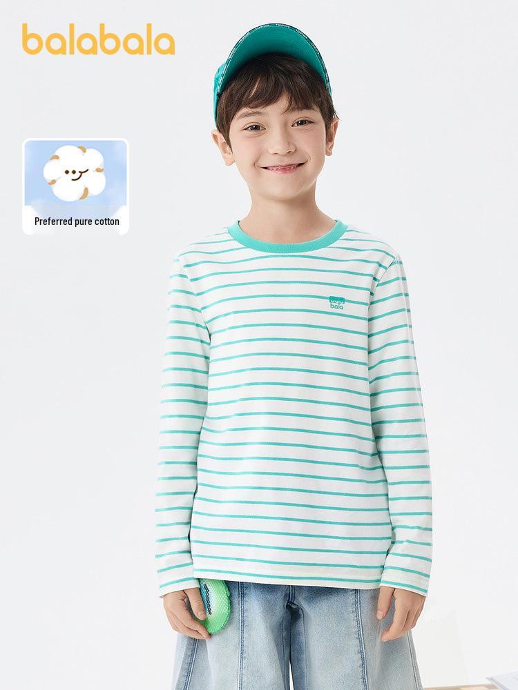 Balabala Kids' Long-Sleeve T-Shirt 2025: Spring & Autumn Style for Boys & Girls