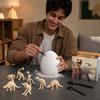 Dinosaur Egg Kit with 12 Skeleton, Large Dinosaur Egg Archaeology Excavation Toy, DIY for Kids